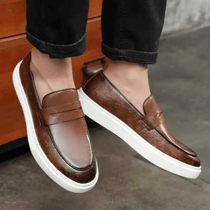 Leather Moccasin Slip-On for Men