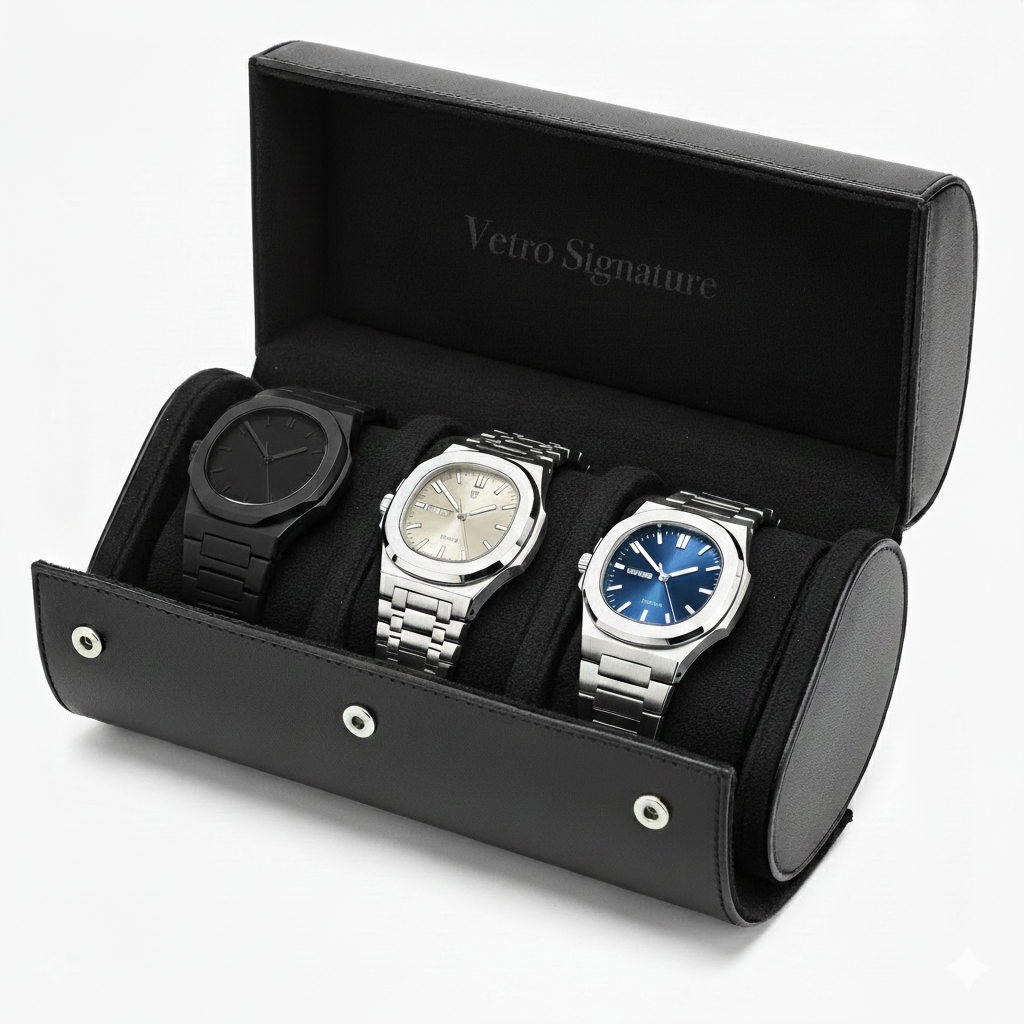 VETRO Collection V3 – 3 Timepieces + Gift Case