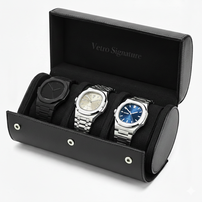 VETRO Collection – 3 Timepieces + Gift Case