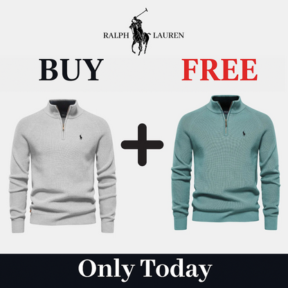 BUY 1, GET 2 - R&L 1+1 Zip Neck Sweater (CLEARANCE)