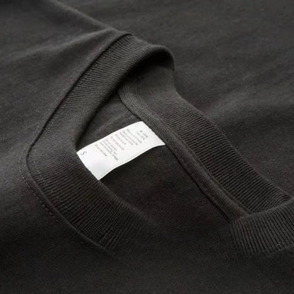 T-shirt à manches courtes en pur coton épais Tianqing couleur été coupe ample unisexe basique Sle confortable respirant décontracté...