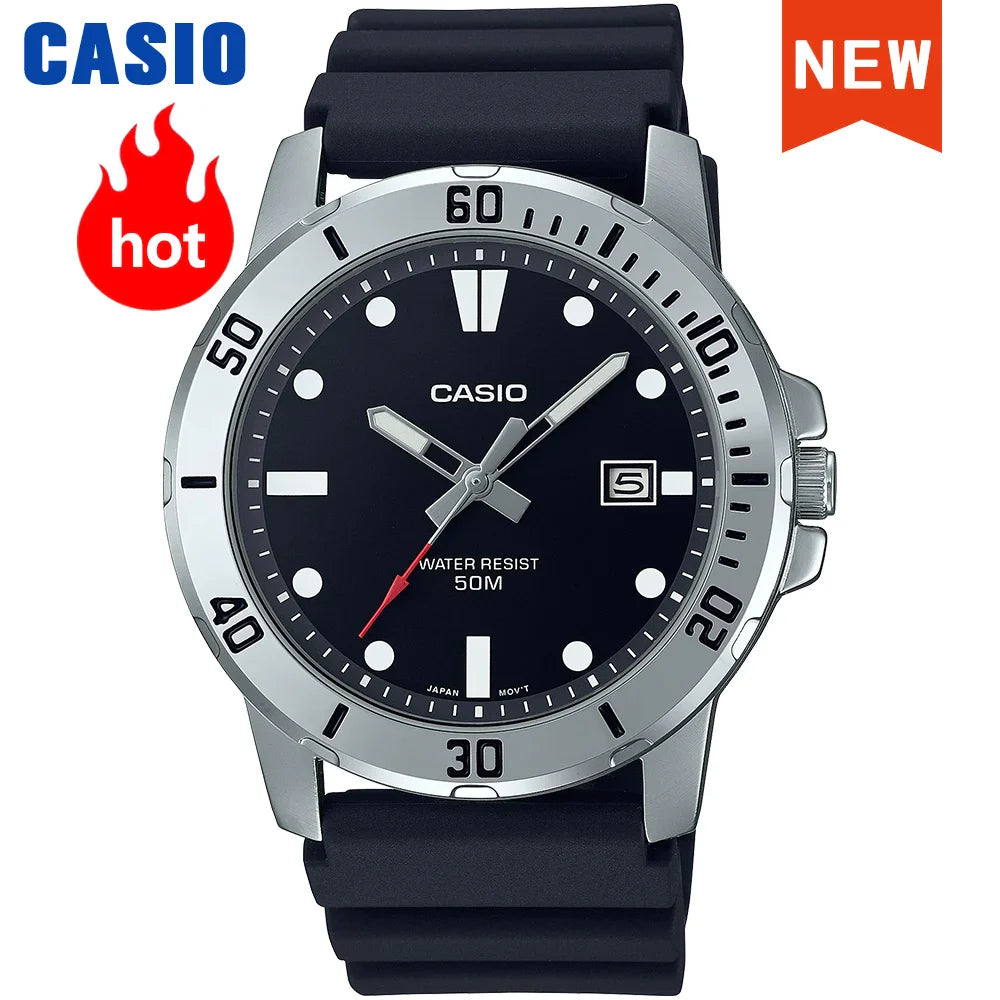 Casio watch for men business fashion resin strap atmospheric waterproof  MTP-VD01-1E