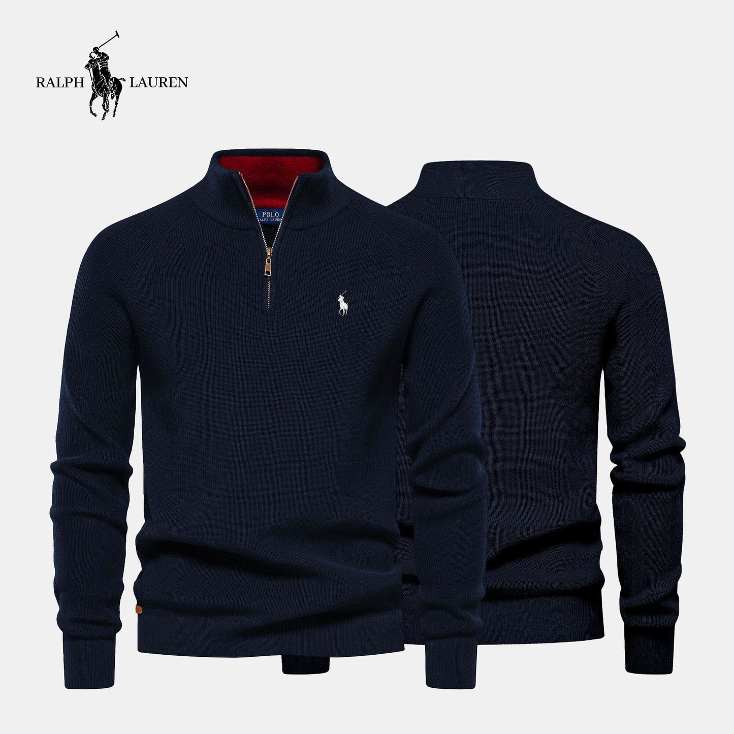 R&L Zip Neck Sweater (CLEARANCE) - Limited Stock